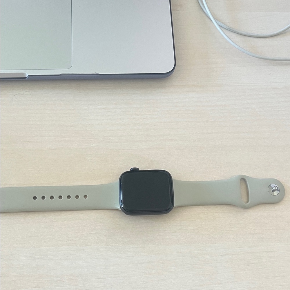 Apple Watch 44mm  Smartwatch with Black Face and  Band